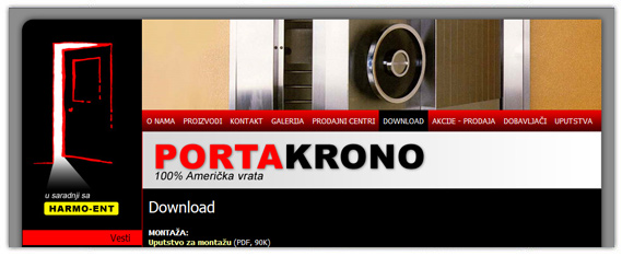 portakrono,harmoent,vrata,proizvodnja,shop,web,sajt Portakrono - proizvodnja vrata